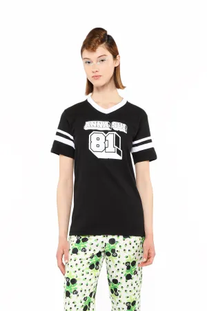 Anna Sui Logo T-Shirt Black Annasui