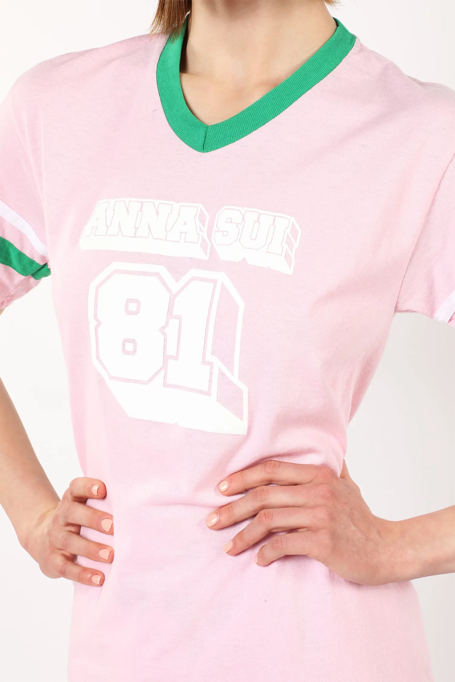 Anna Sui Logo T-Shirt Pink Annasui