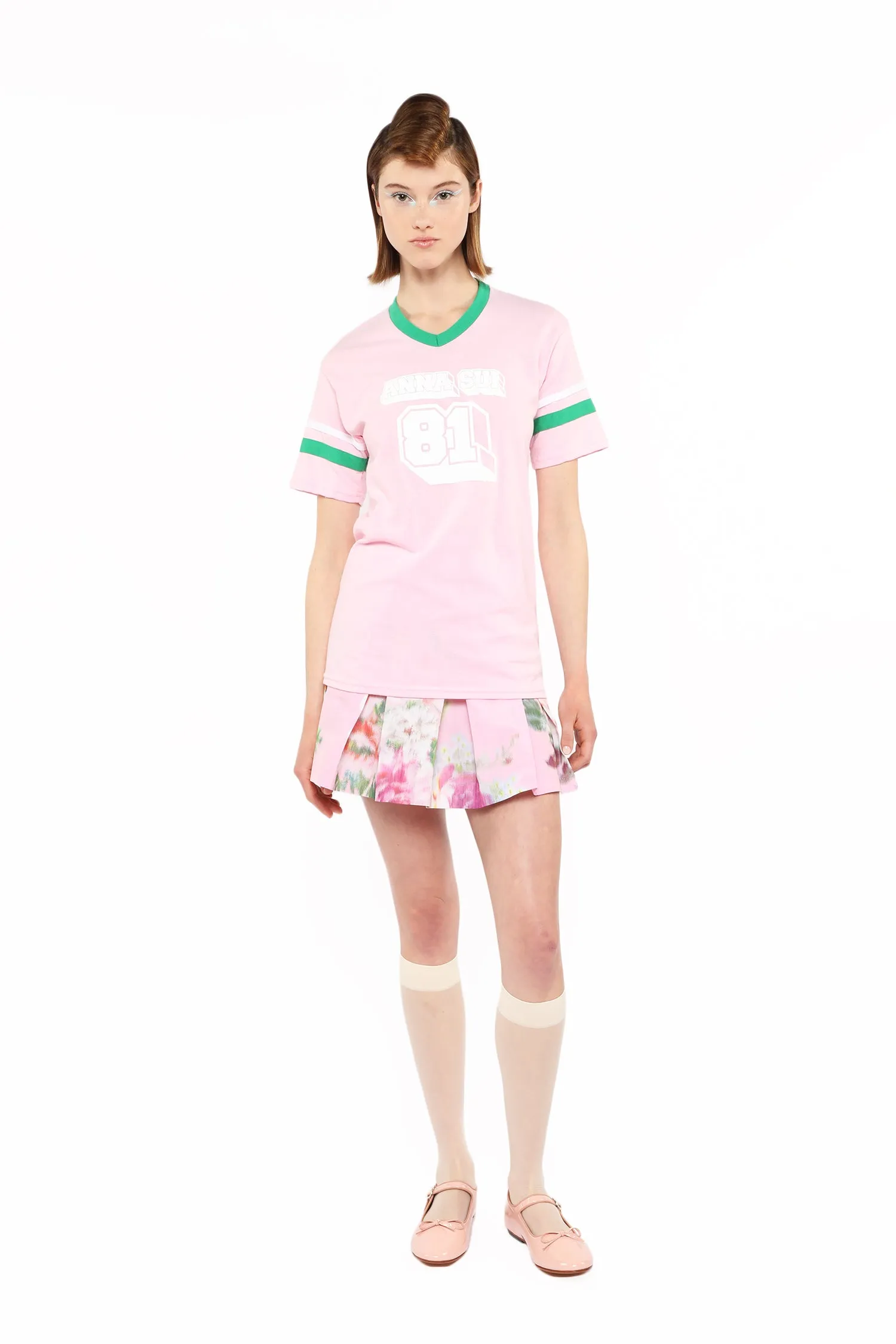 Anna Sui Logo T-Shirt Pink Annasui