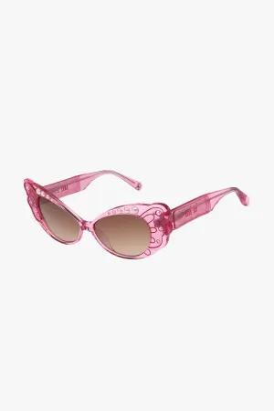 Anna Sui Pearl Wing Sunglasses- Pink Annasui