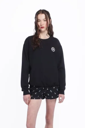 Anna Sui Wings Crew Neck Sweatshirt-Black Annasui
