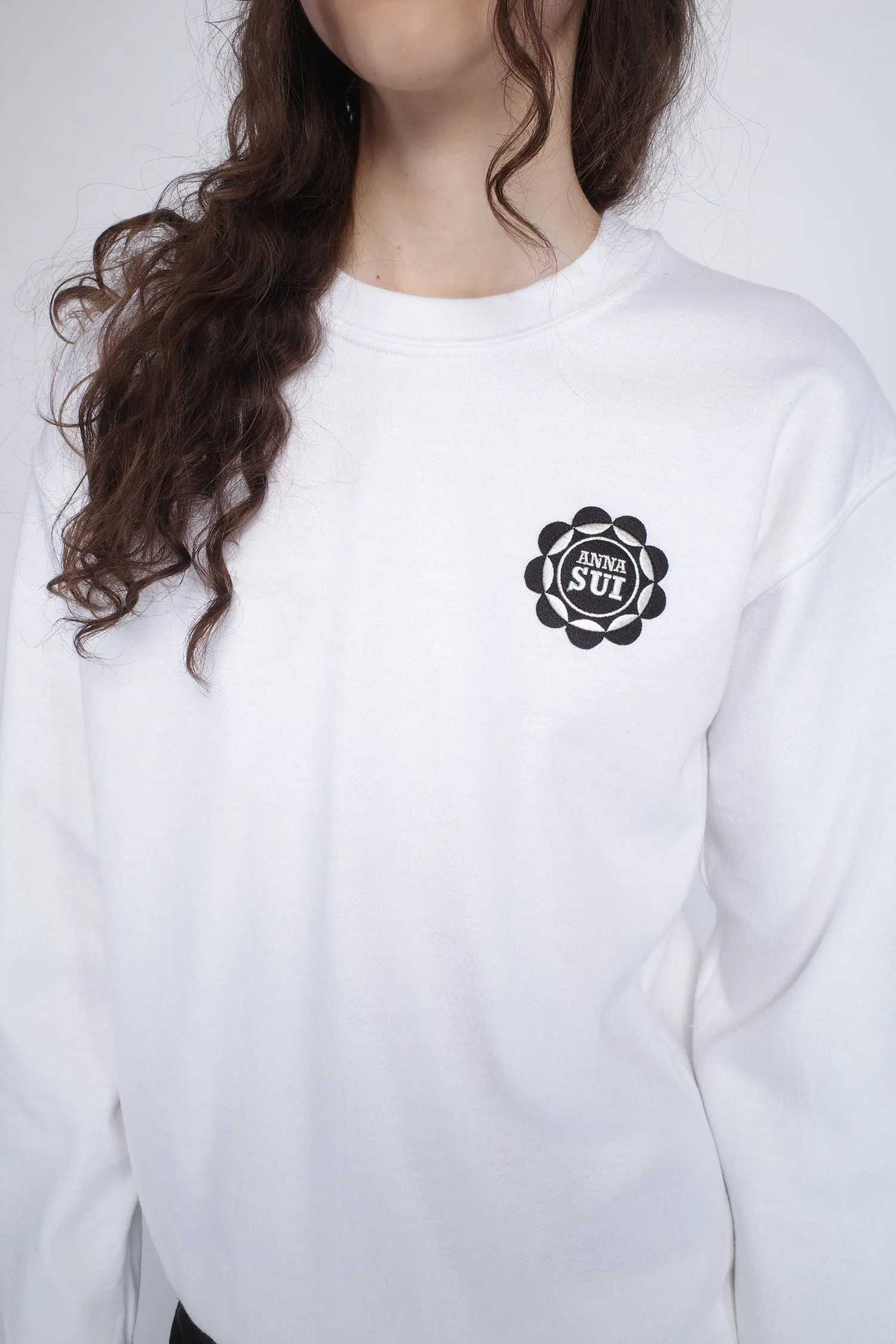 Anna Sui Wings Crew Neck Sweatshirt-White Annasui