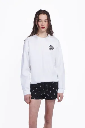 Anna Sui Wings Crew Neck Sweatshirt-White Annasui