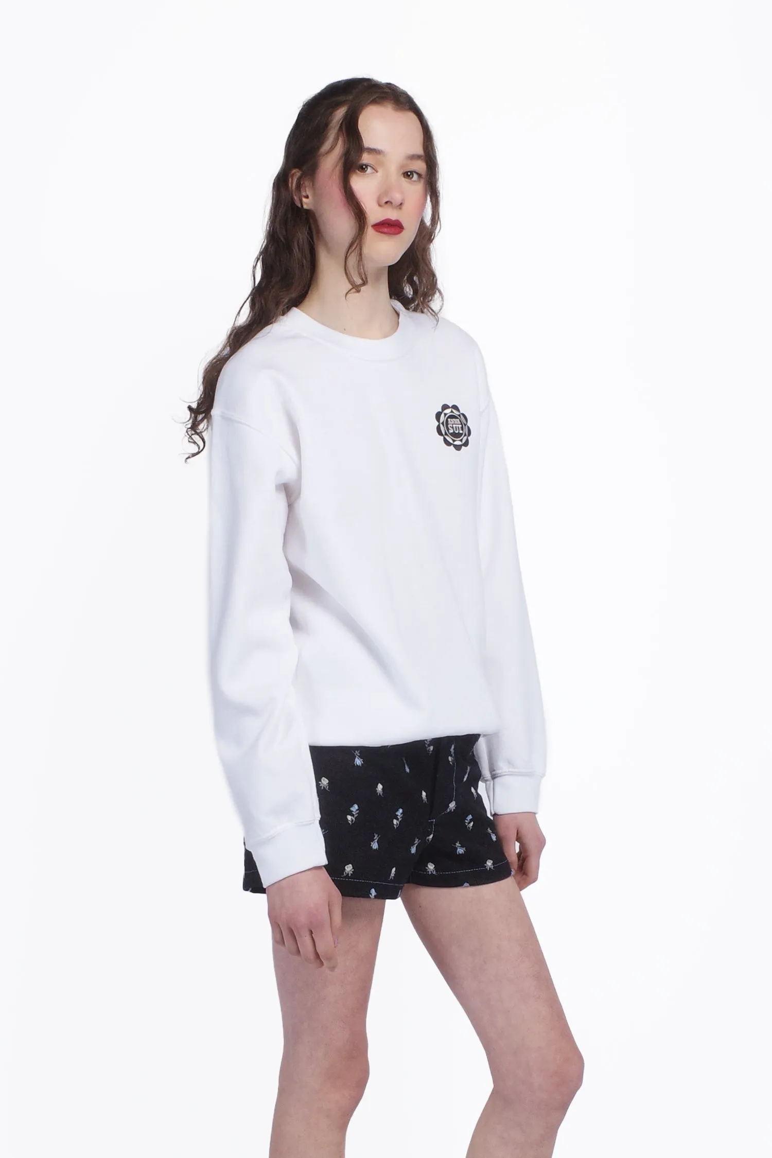 Anna Sui Wings Crew Neck Sweatshirt-White Annasui