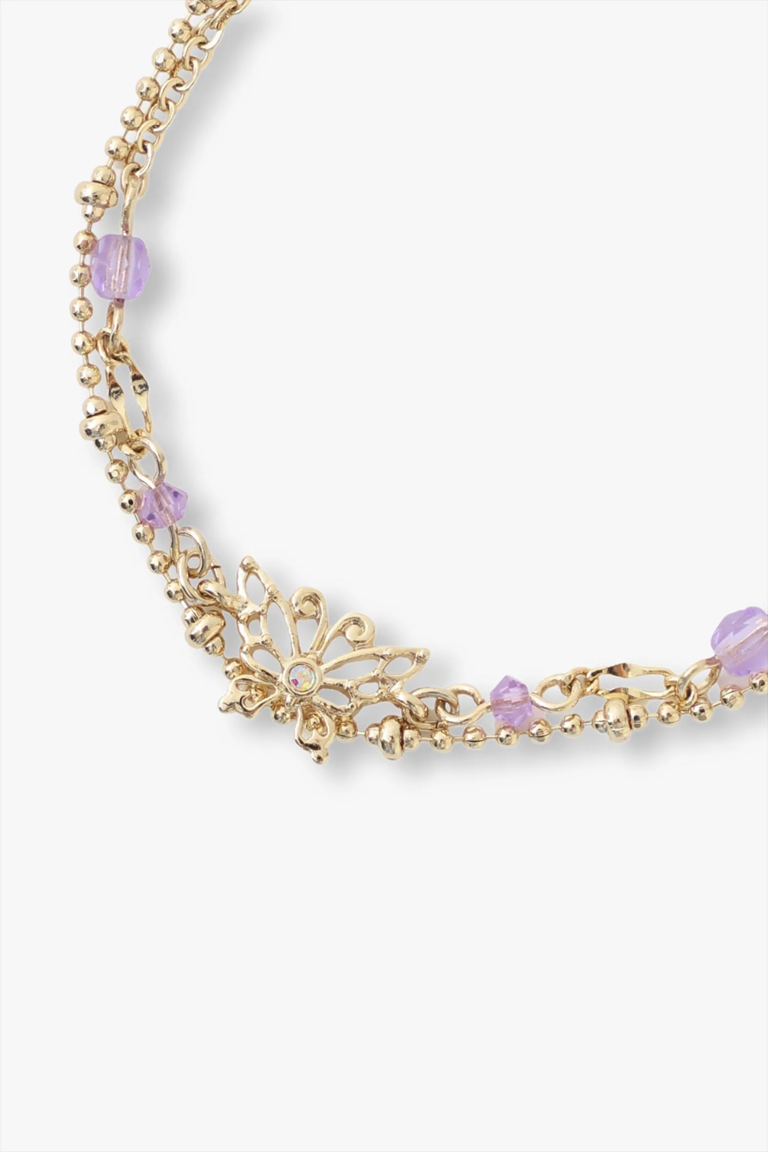 Aquamarine Butterfly Bracelet Annasui