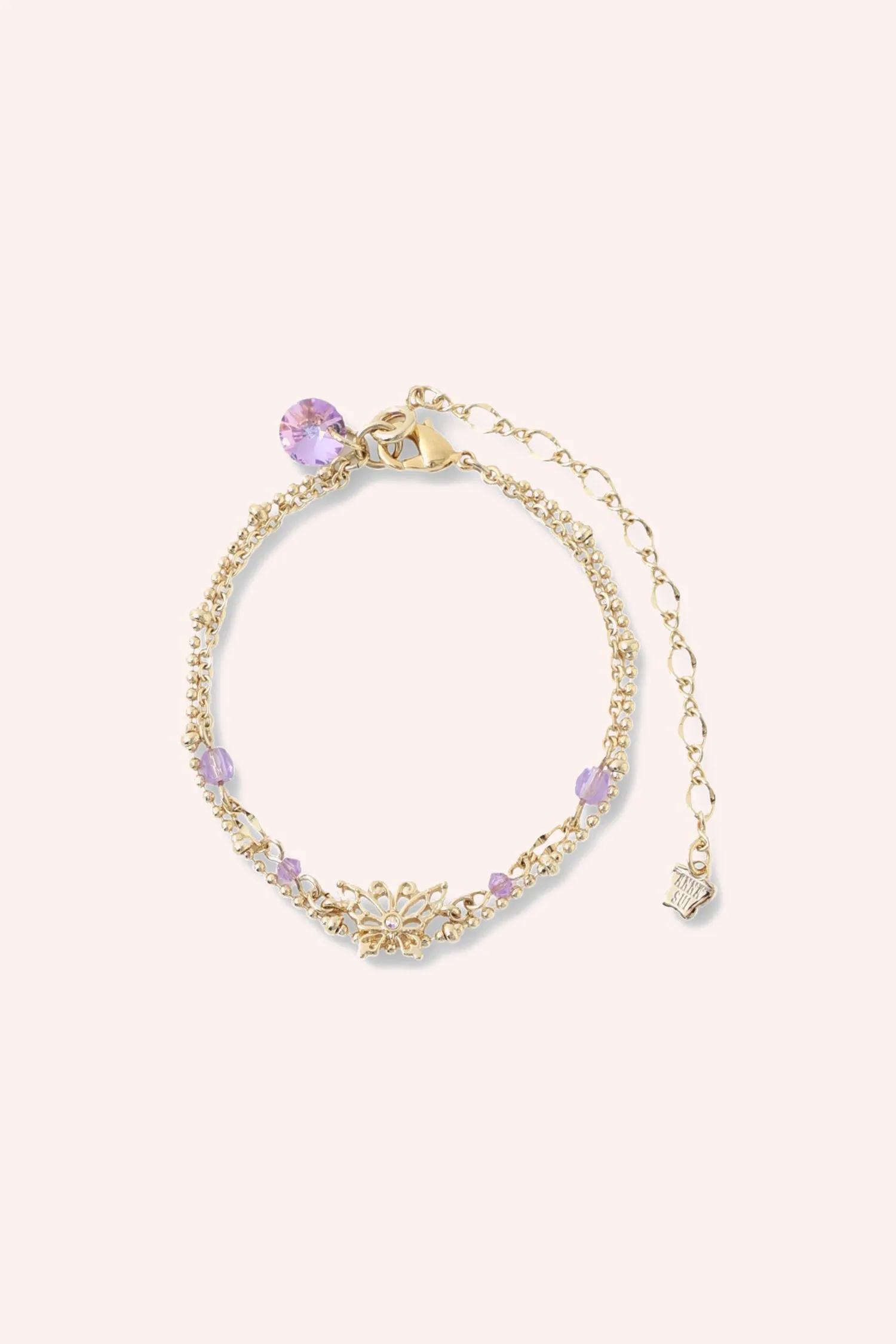 Aquamarine Butterfly Bracelet Annasui
