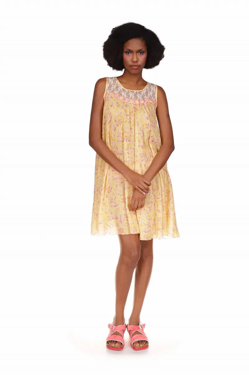 Arcadia Blossom Sleeveless Dress Annasui