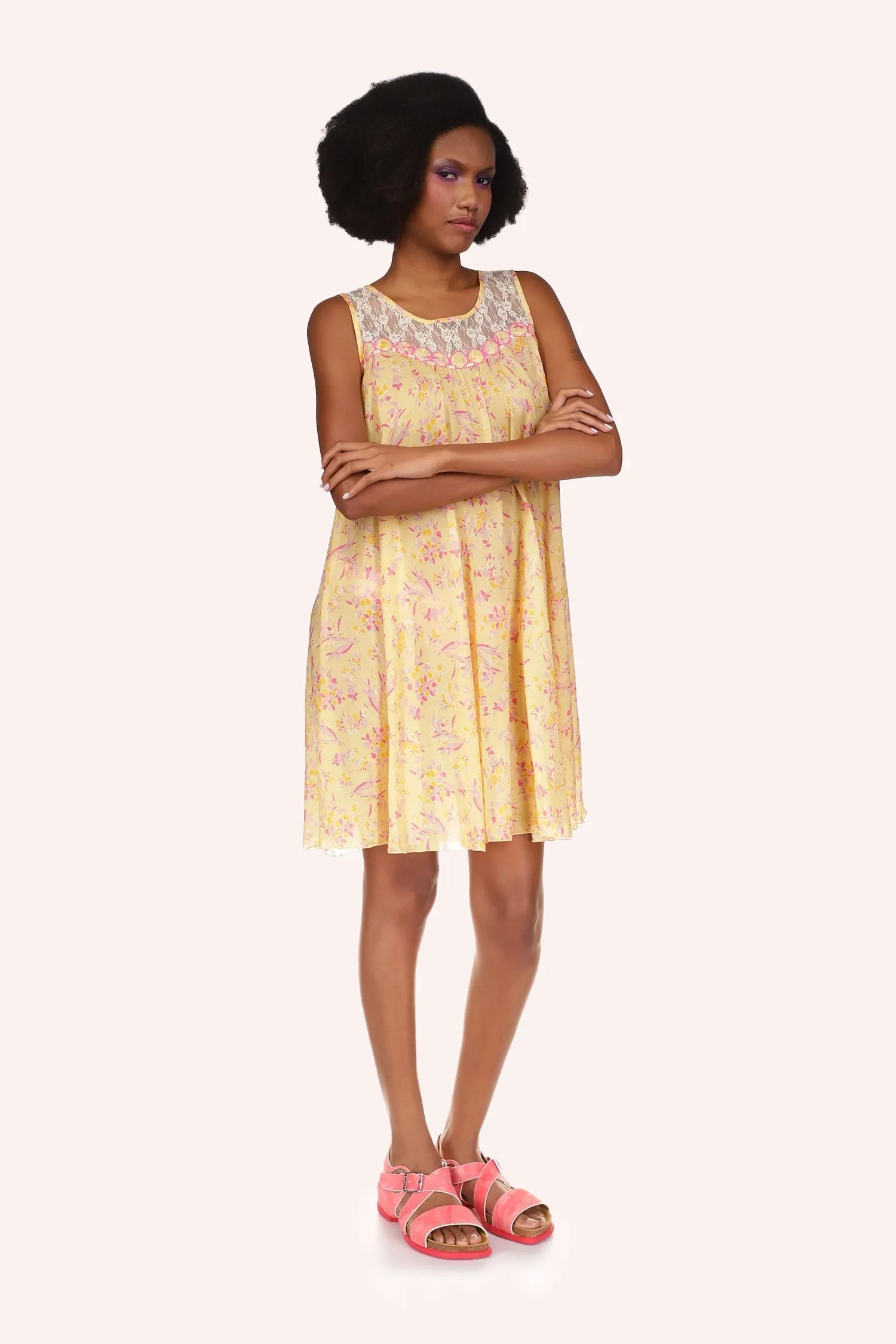 Arcadia Blossom Sleeveless Dress Annasui