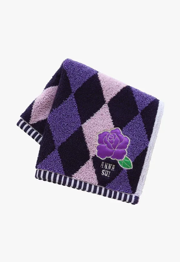 Argyle Rose Washcloth Annasui