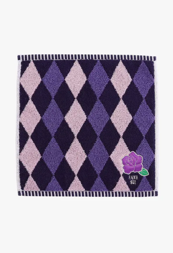 Argyle Rose Washcloth Annasui