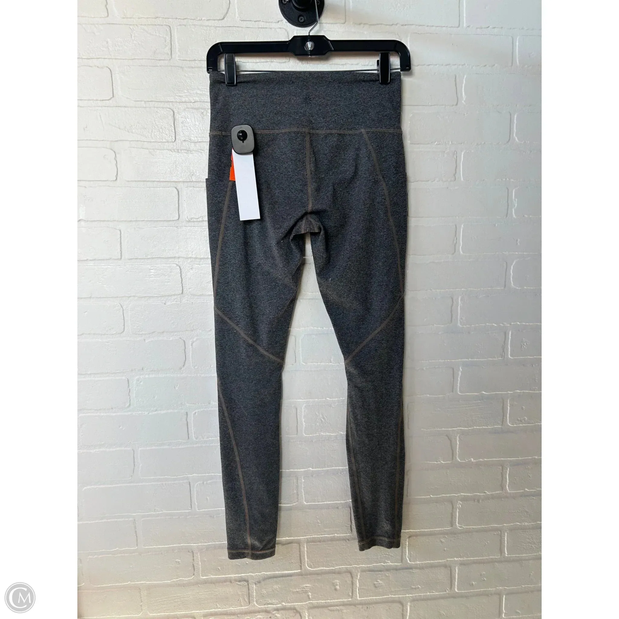 Athletic Leggings By Athleta In Grey, Size: 4