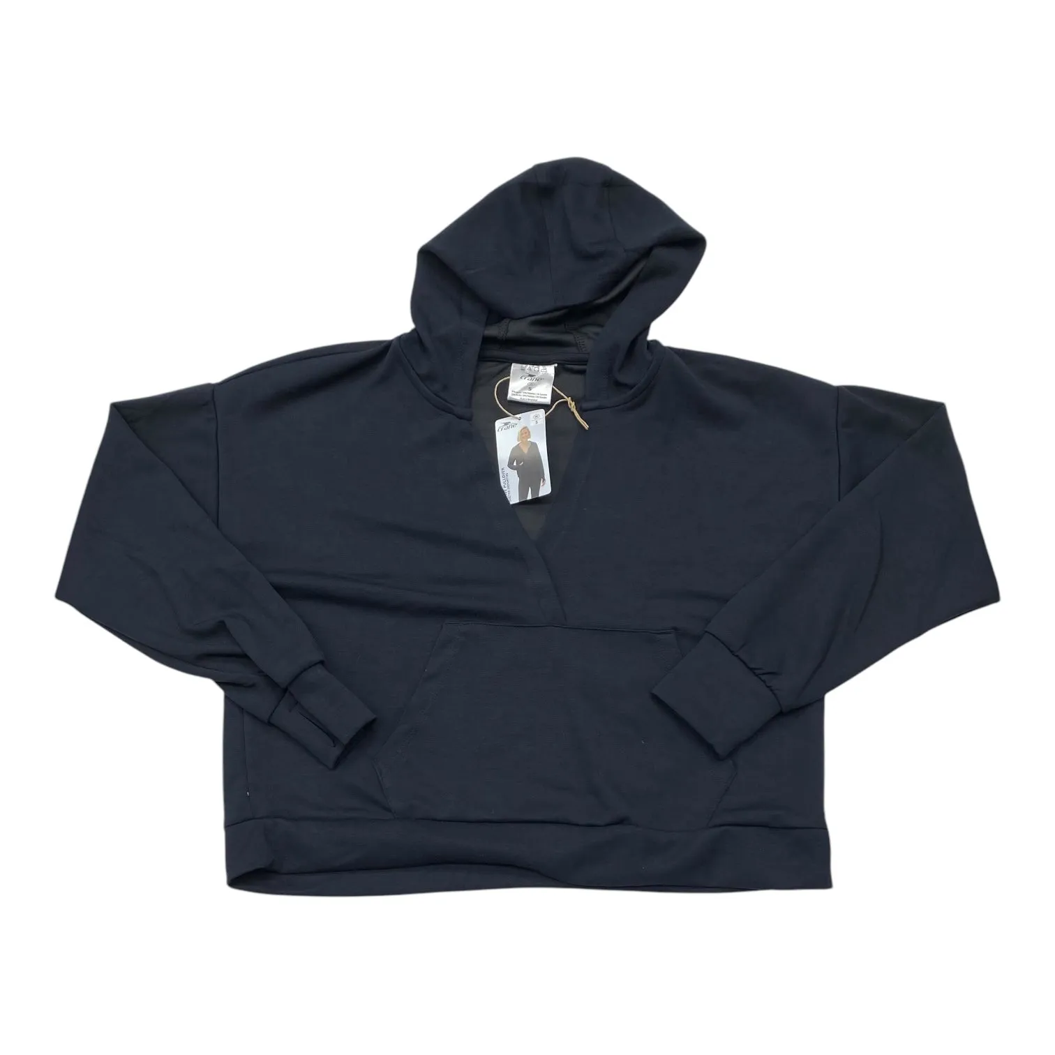 Athletic Sweatshirt Hoodie By Cmc In Black, Size:S