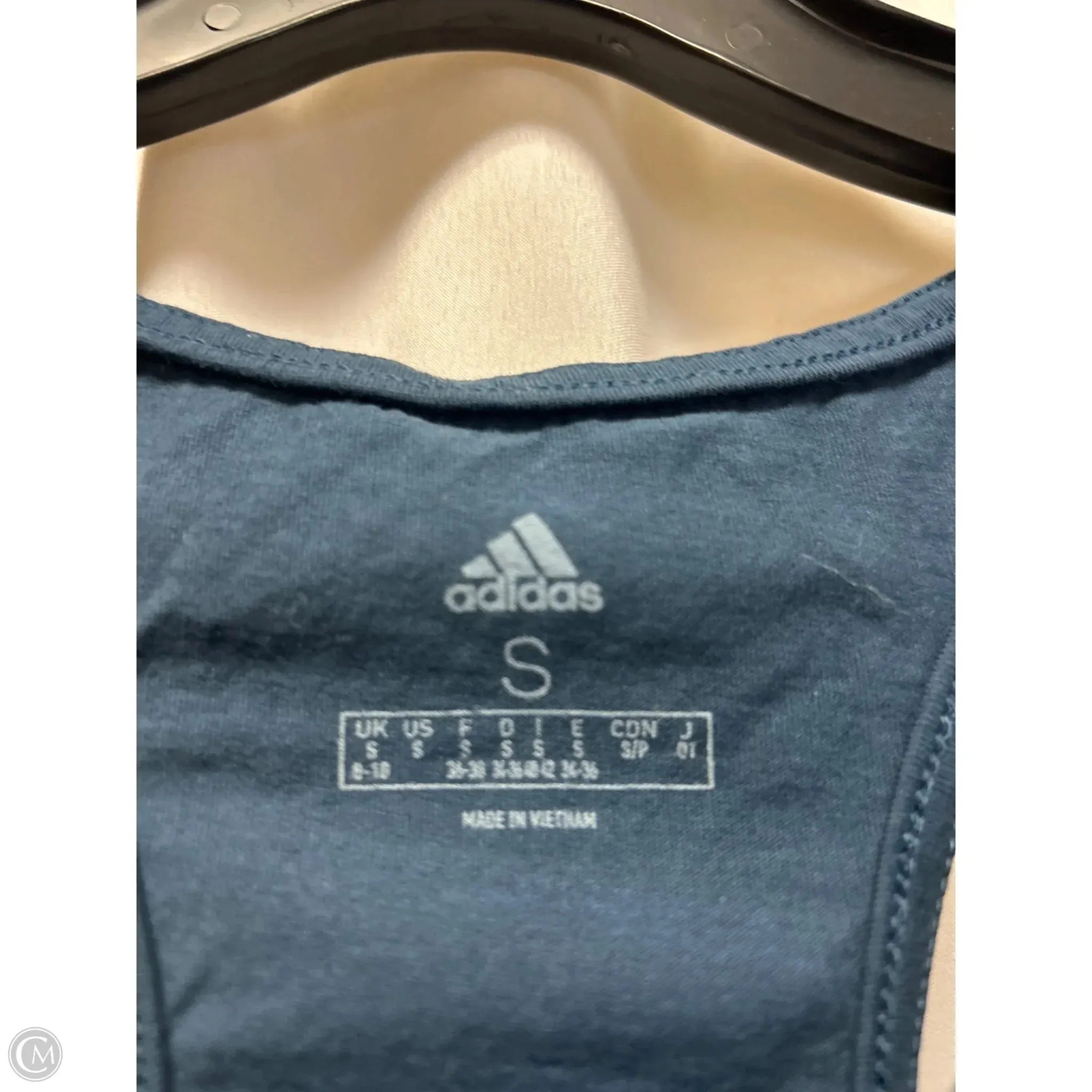 Athletic Tank Top By Adidas In Blue, Size: S