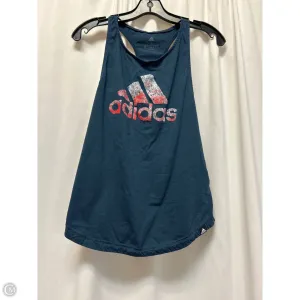 Athletic Tank Top By Adidas In Blue, Size: S