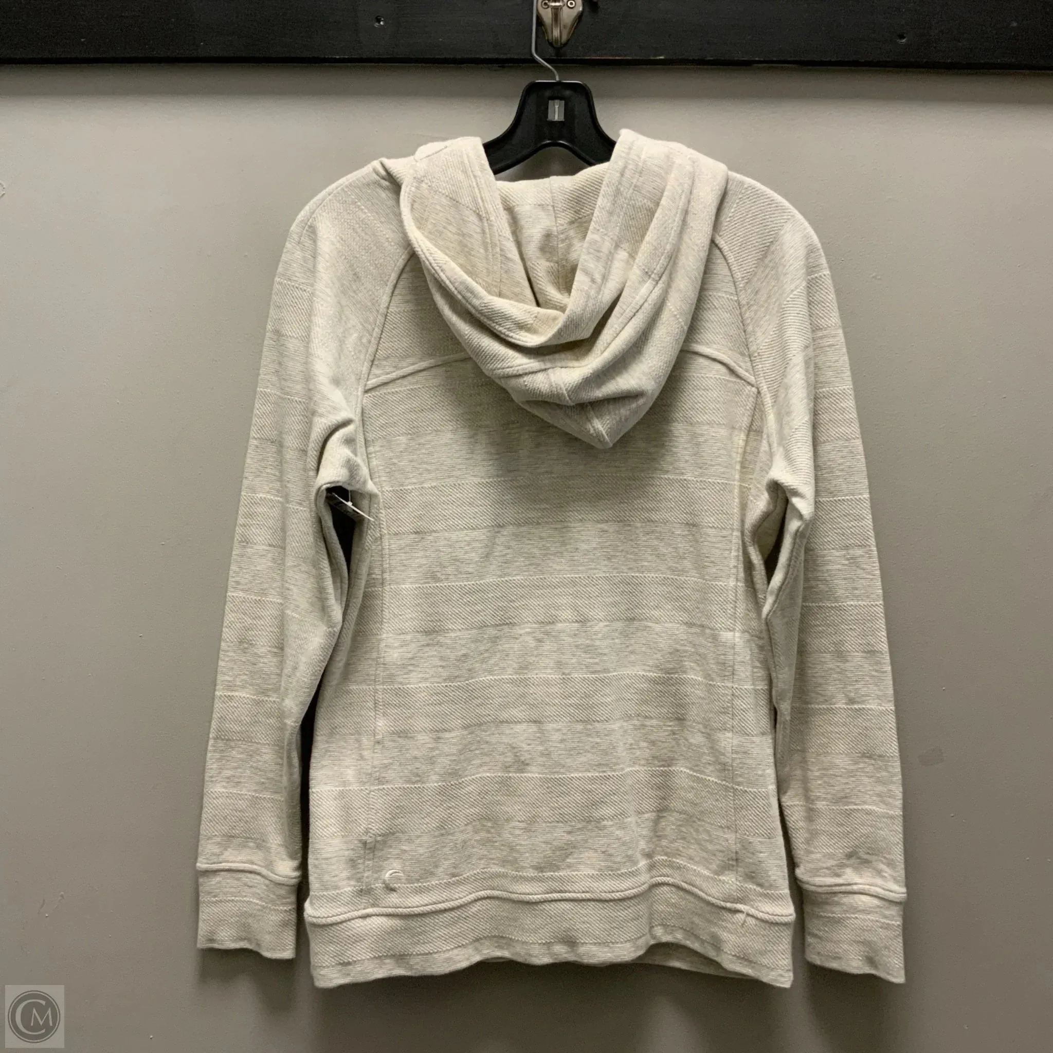 Athletic Top Long Sleeve Hoodie By Zyia In Grey, Size: S