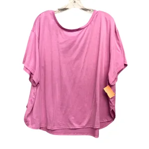 Athletic Top Ss By Tek Gear In Pink, Size:2X