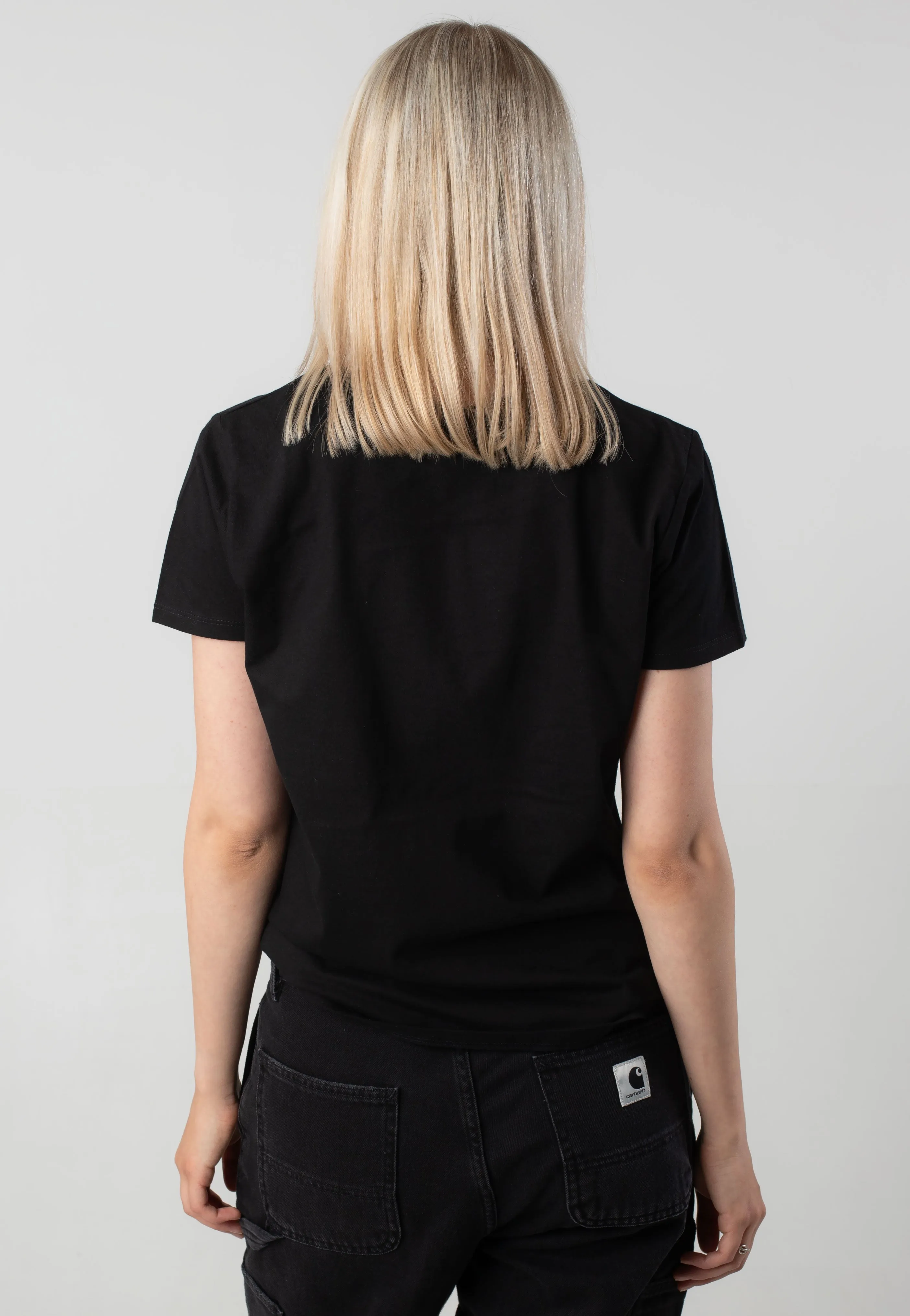 Atticus - Womens Small Fold Black - T-Shirt