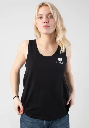 Atticus - Womens Small Heart Black - Tank