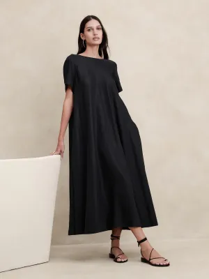 Aurelia Linen-Blend Maxi Dress Banana Republic