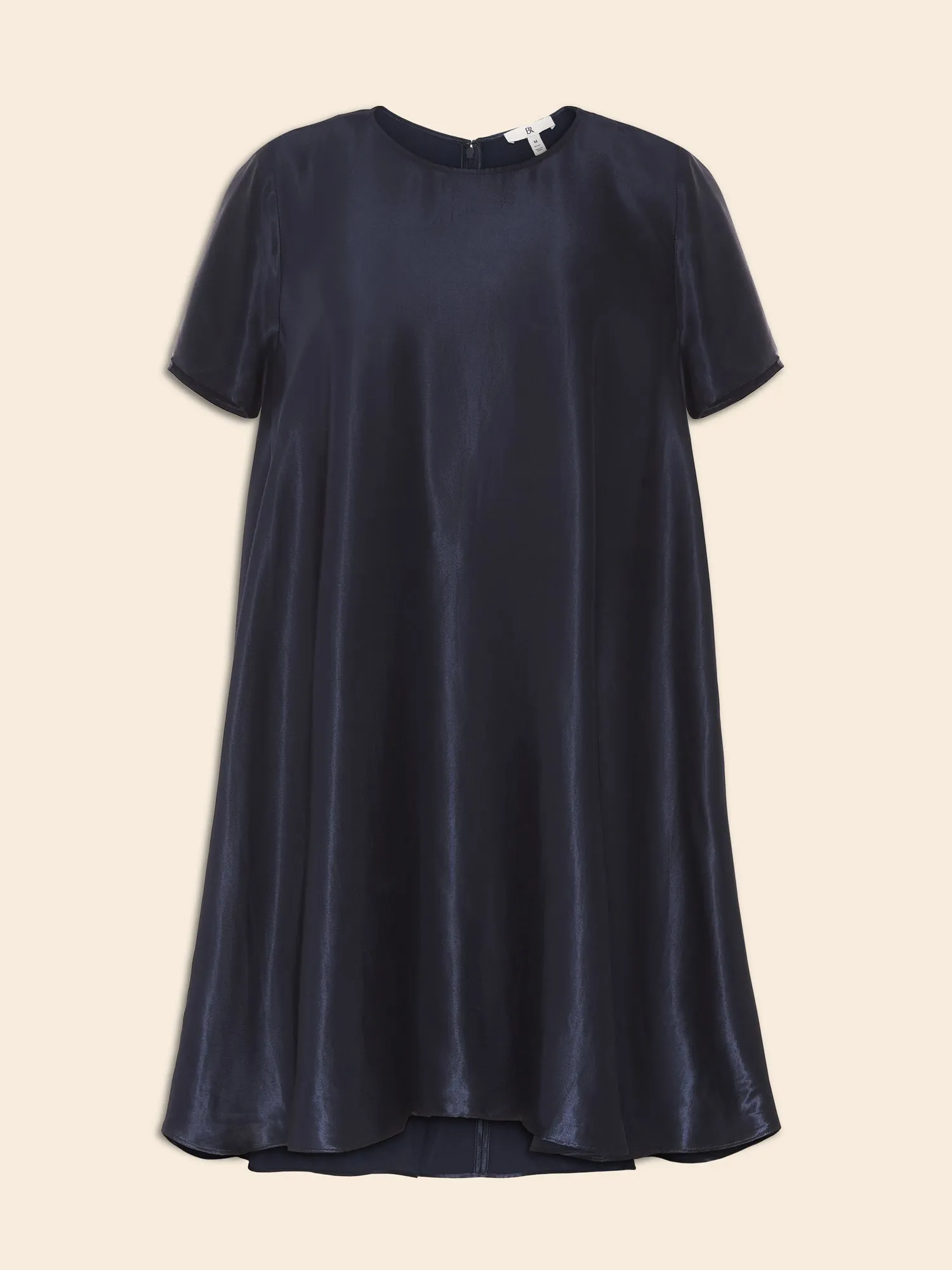 Aurelia Satin Trapeze Mini Dress Banana Republic