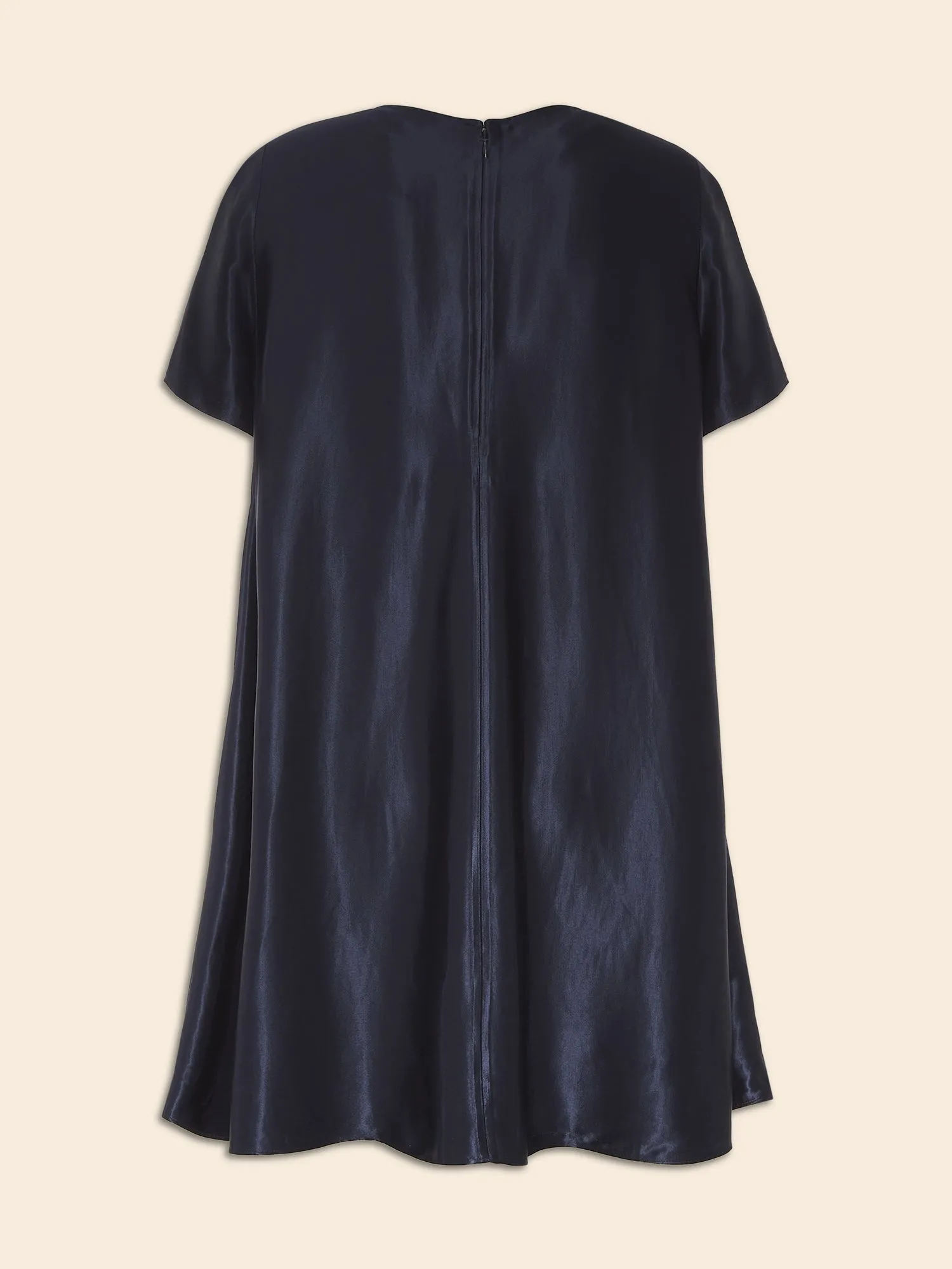 Aurelia Satin Trapeze Mini Dress Banana Republic