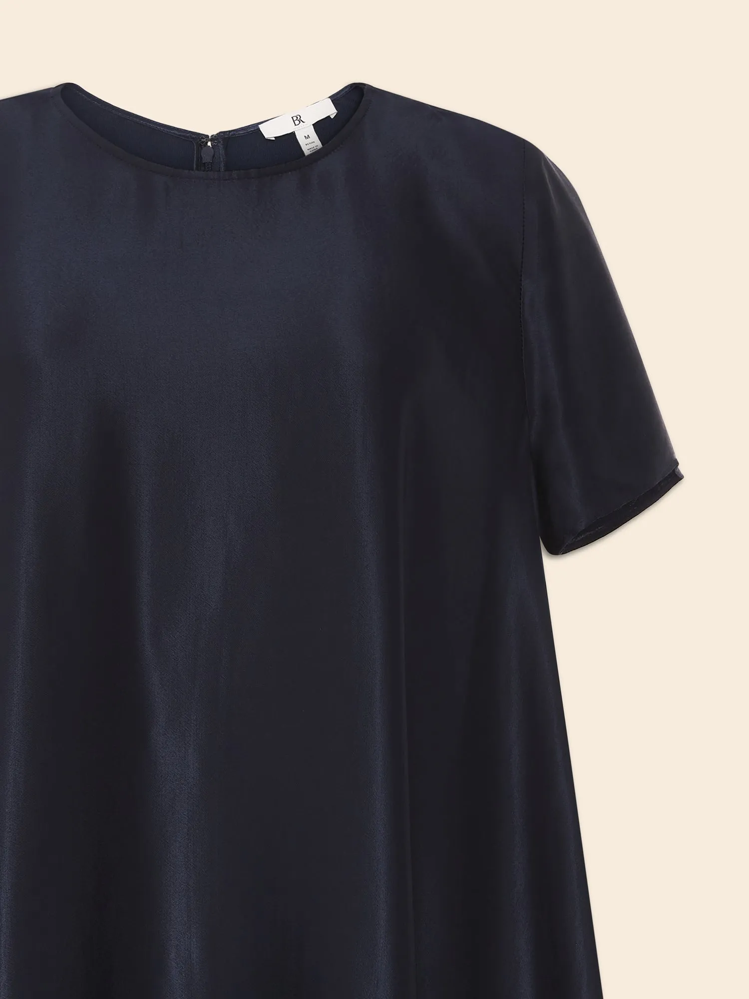 Aurelia Satin Trapeze Mini Dress Banana Republic