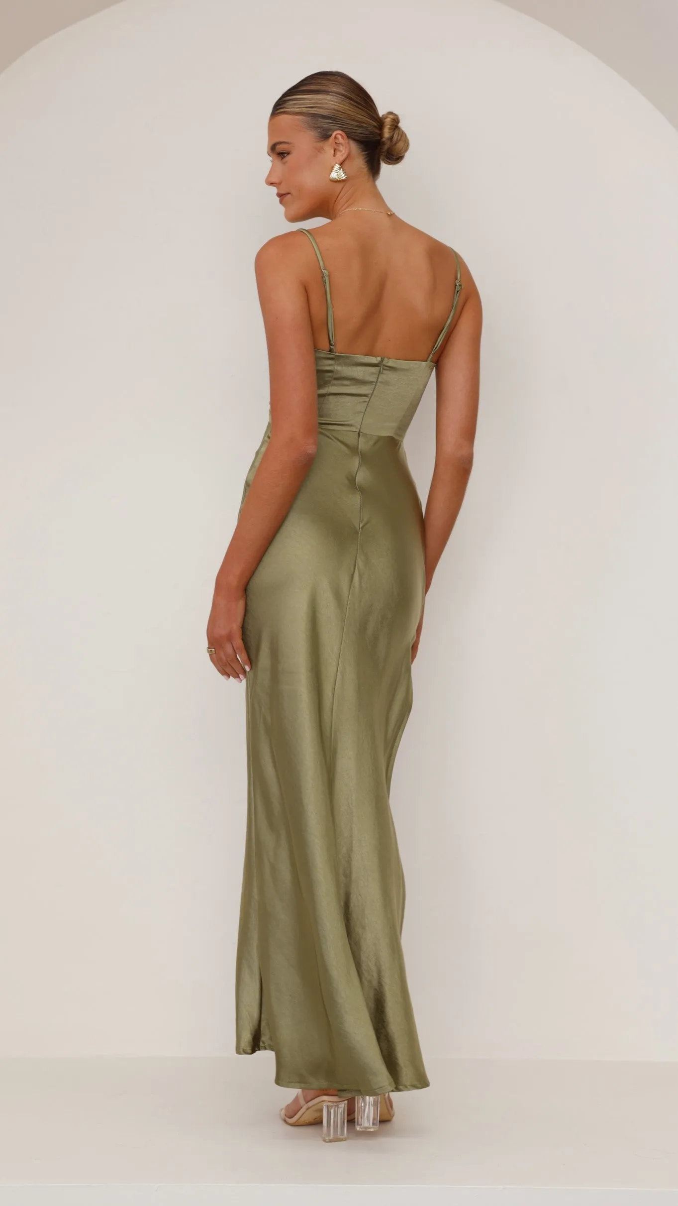 Ava Maxi Dress - Olive Billy J
