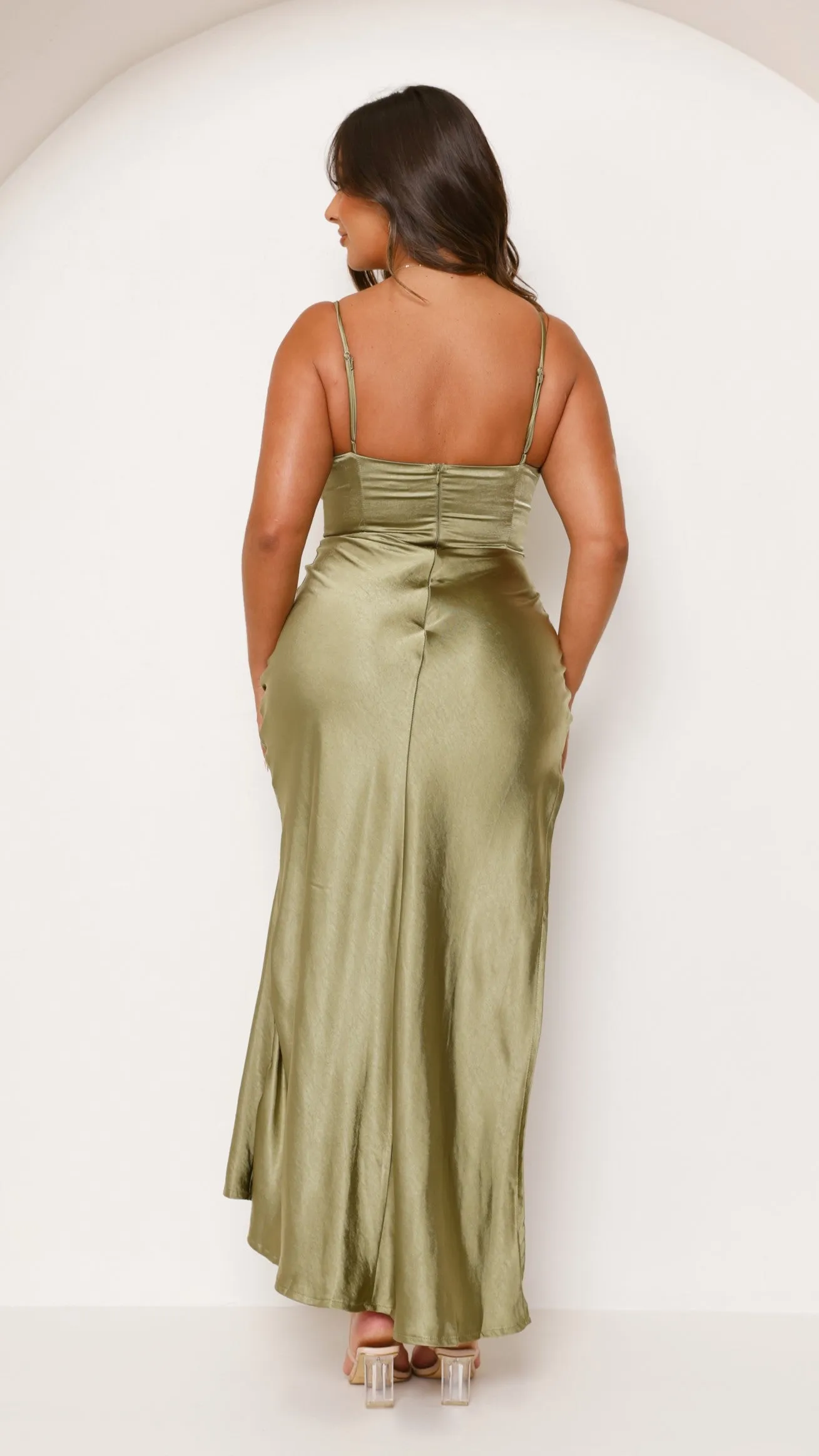 Ava Maxi Dress - Olive Billy J