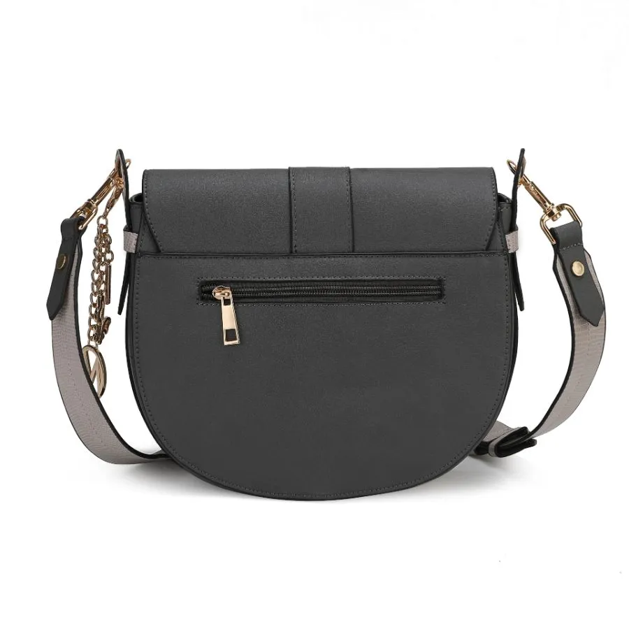 Ayla Snake-Embossed Color Block Vegan Leather Womens Shoulder Bag