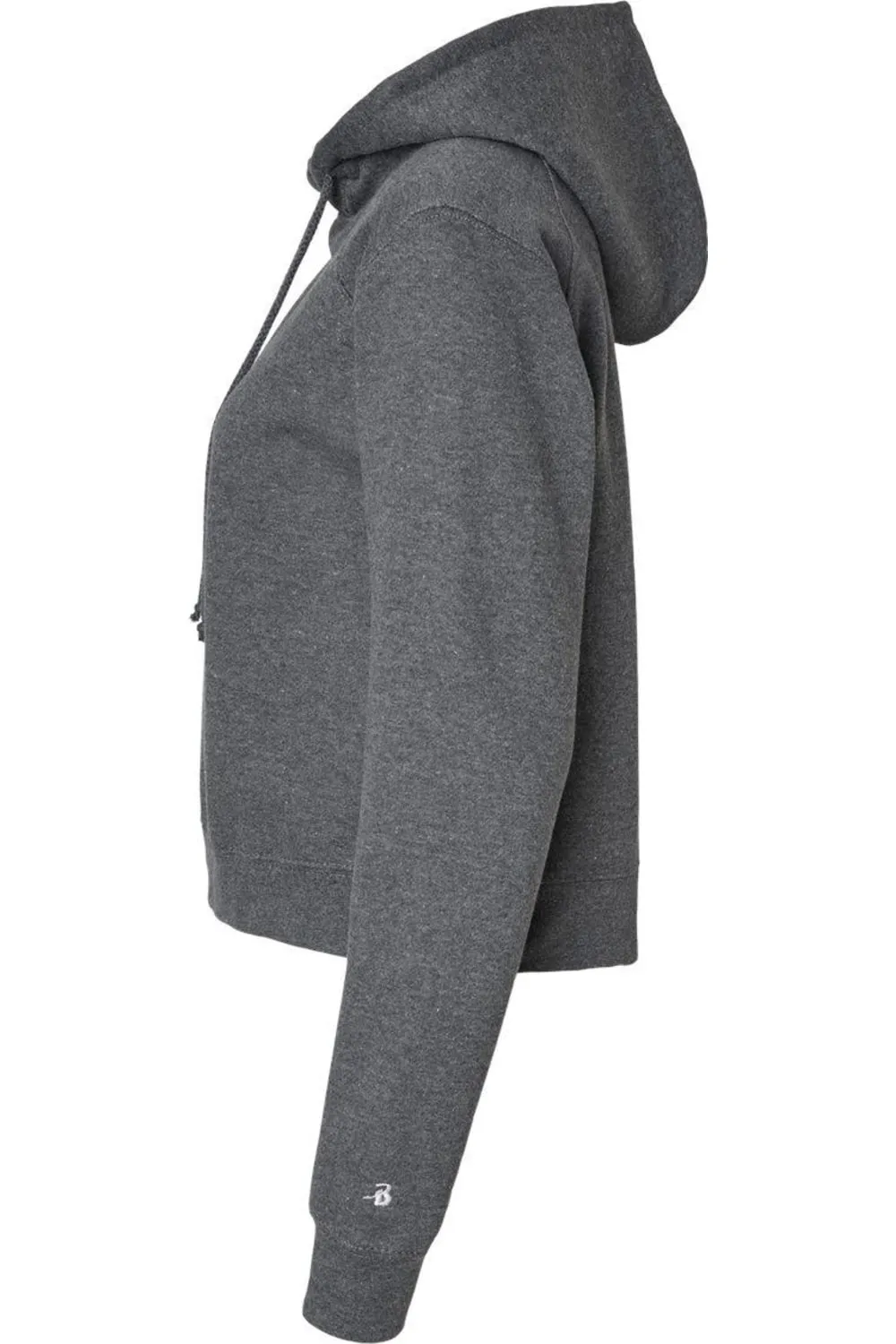Badger Womens Crop Hooded Sweatshirt