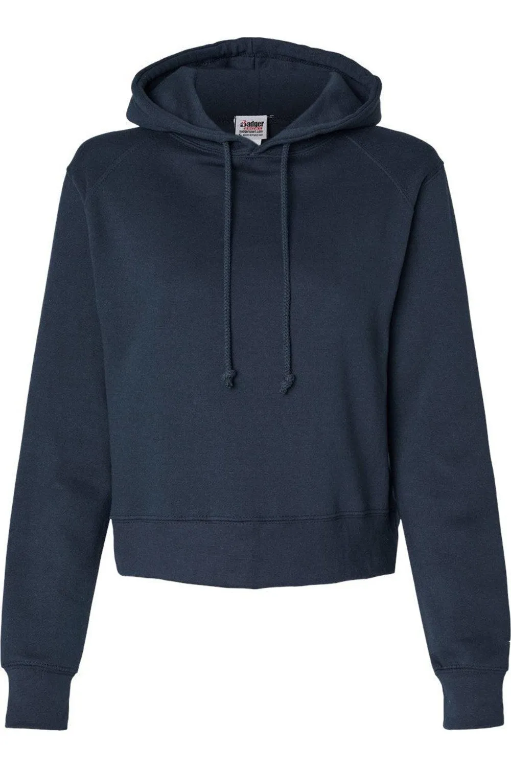 Badger Womens Crop Hooded Sweatshirt