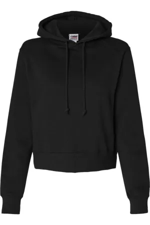 Badger Womens Crop Hooded Sweatshirt