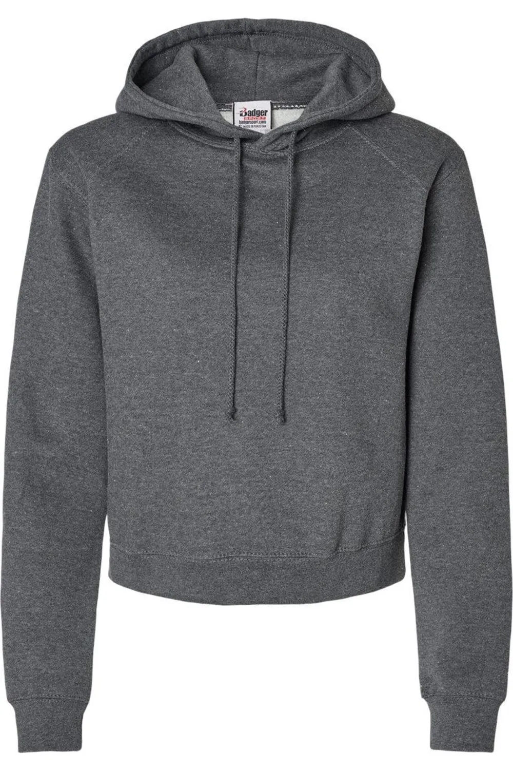Badger Womens Crop Hooded Sweatshirt