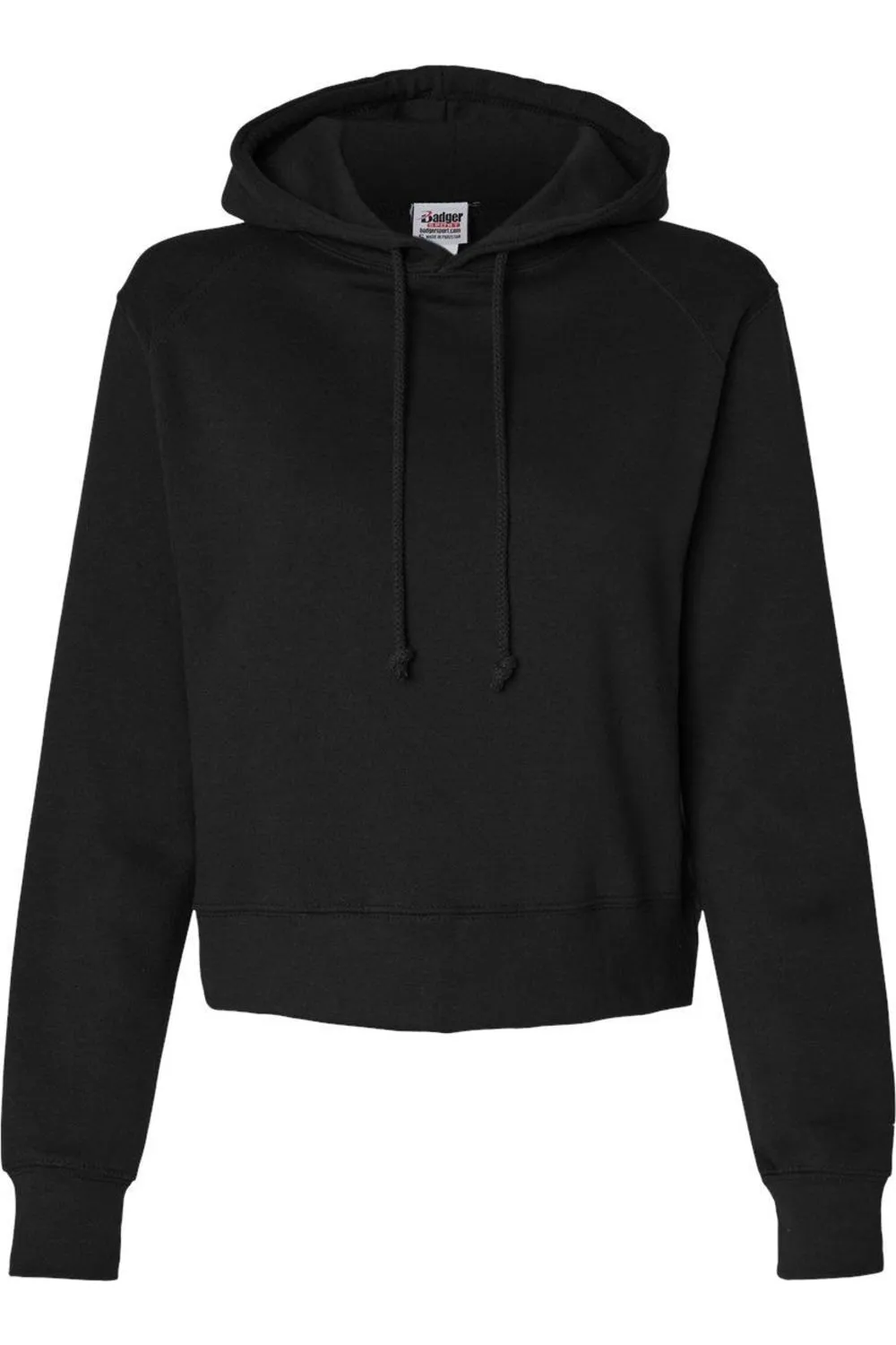 Badger Womens Crop Hooded Sweatshirt