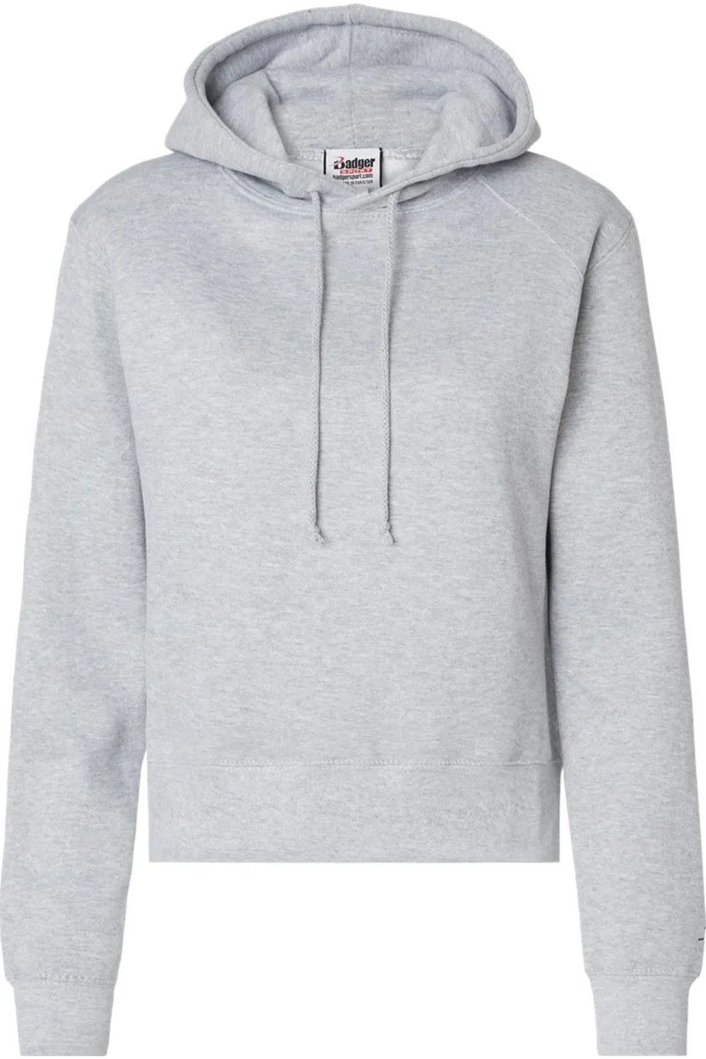 Badger Womens Crop Hooded Sweatshirt