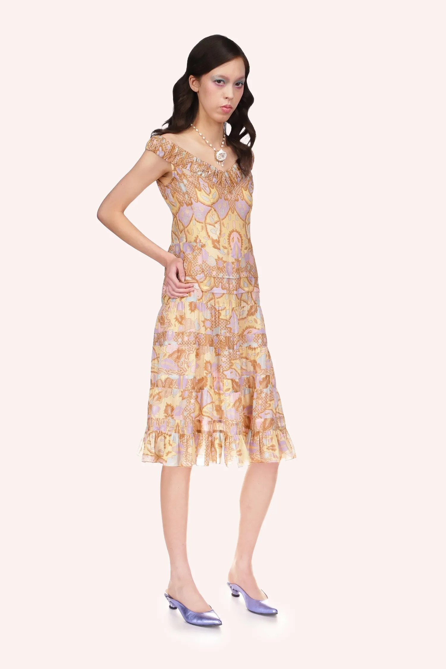 Batik Cotton Dress Annasui