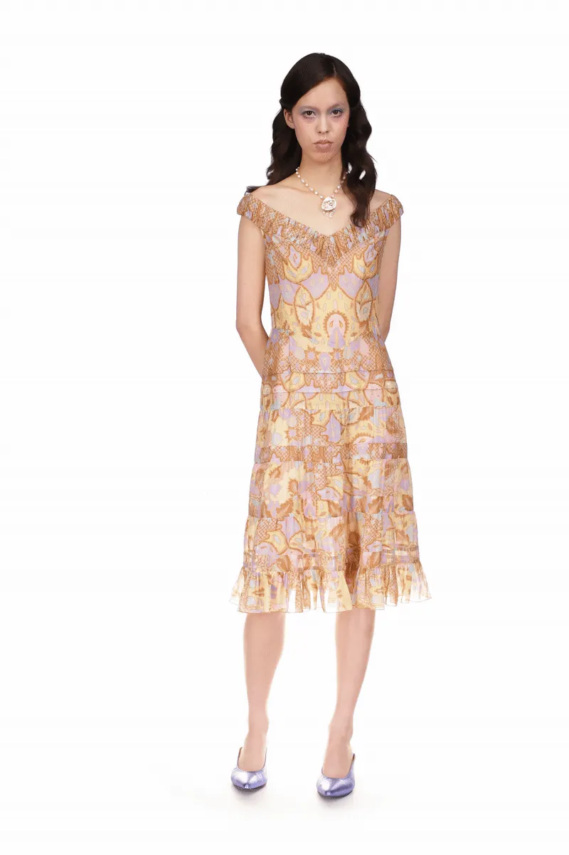 Batik Cotton Dress Annasui