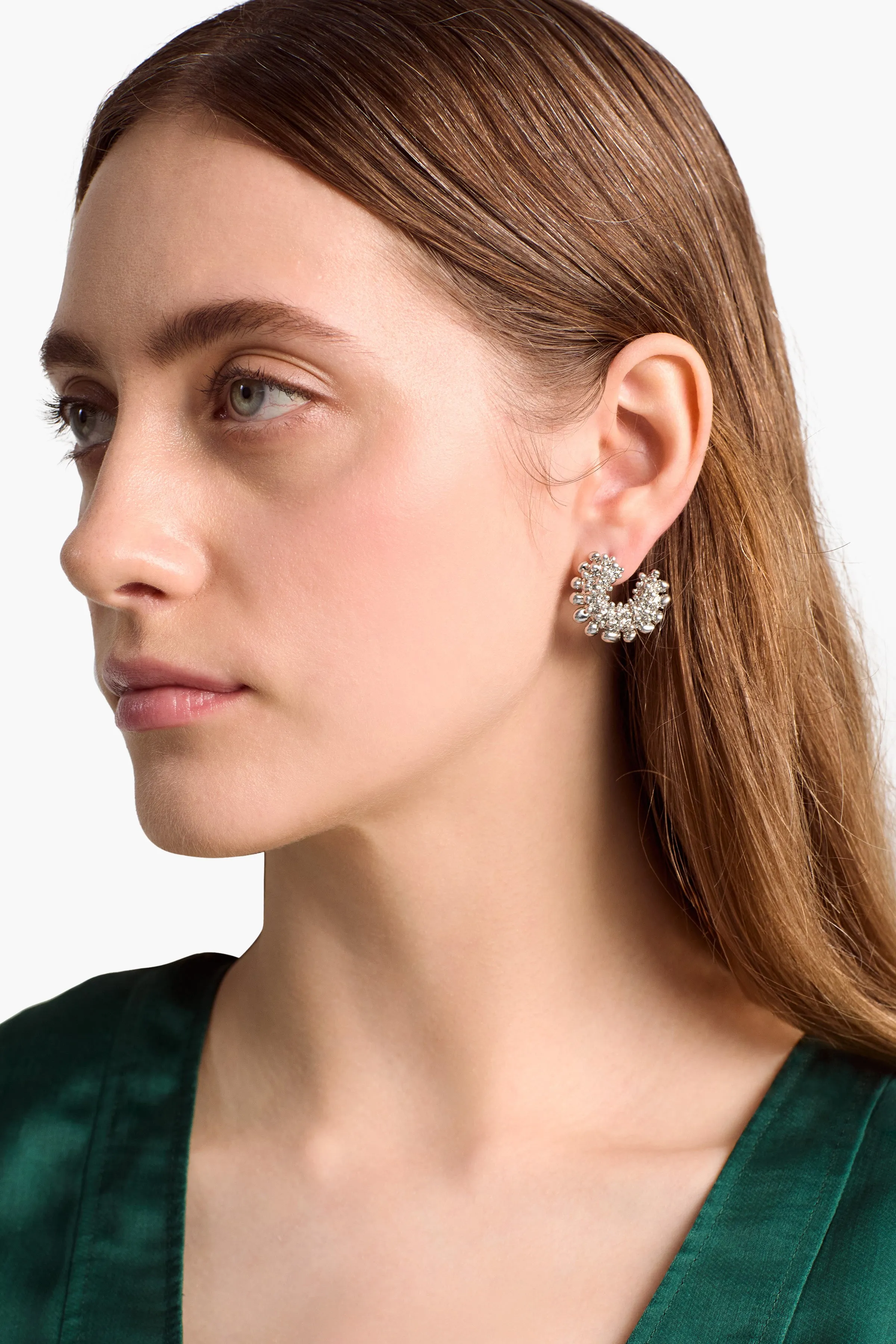 Beaded Huggie Earring Altuzarra