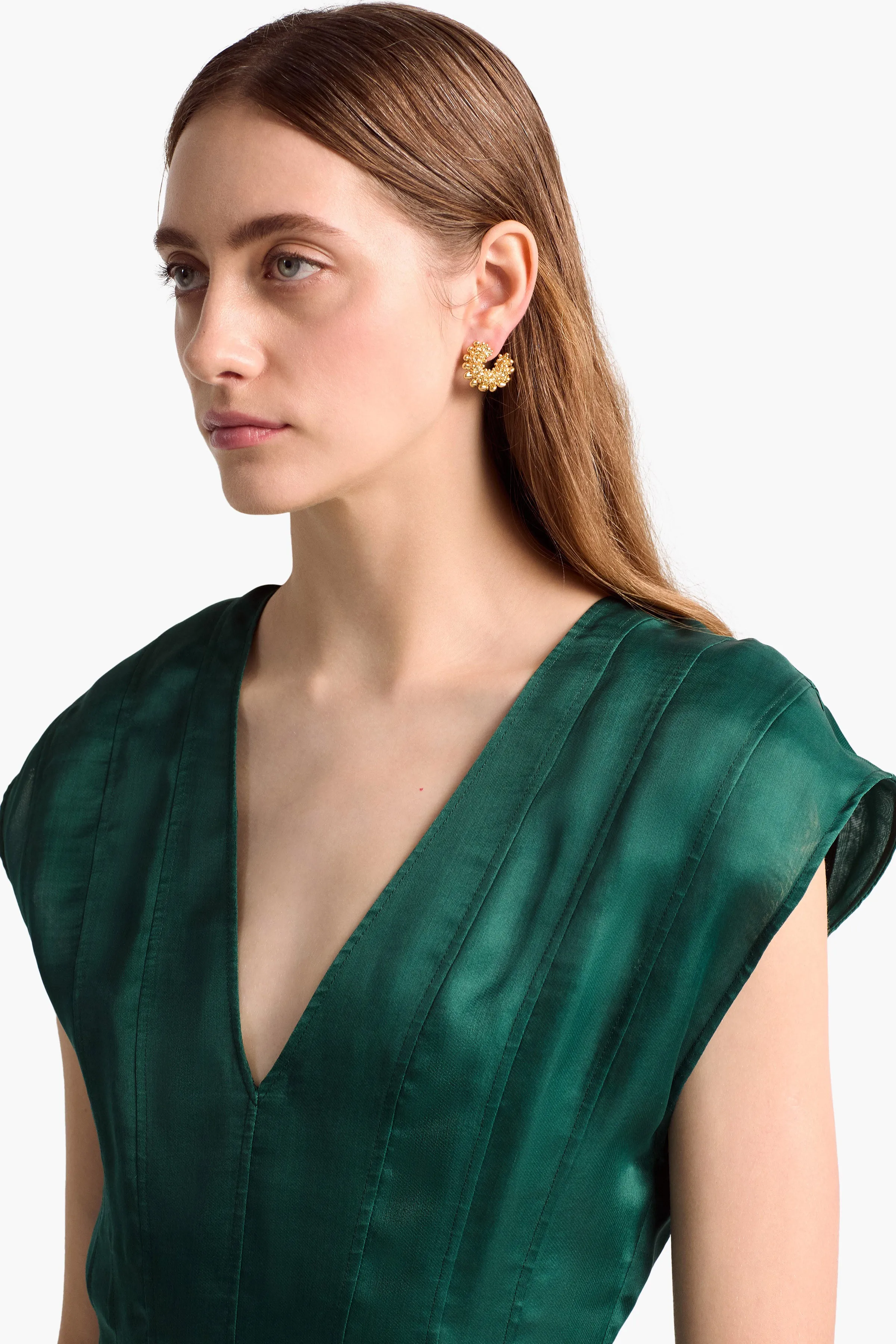 Beaded Huggie Earring Altuzarra