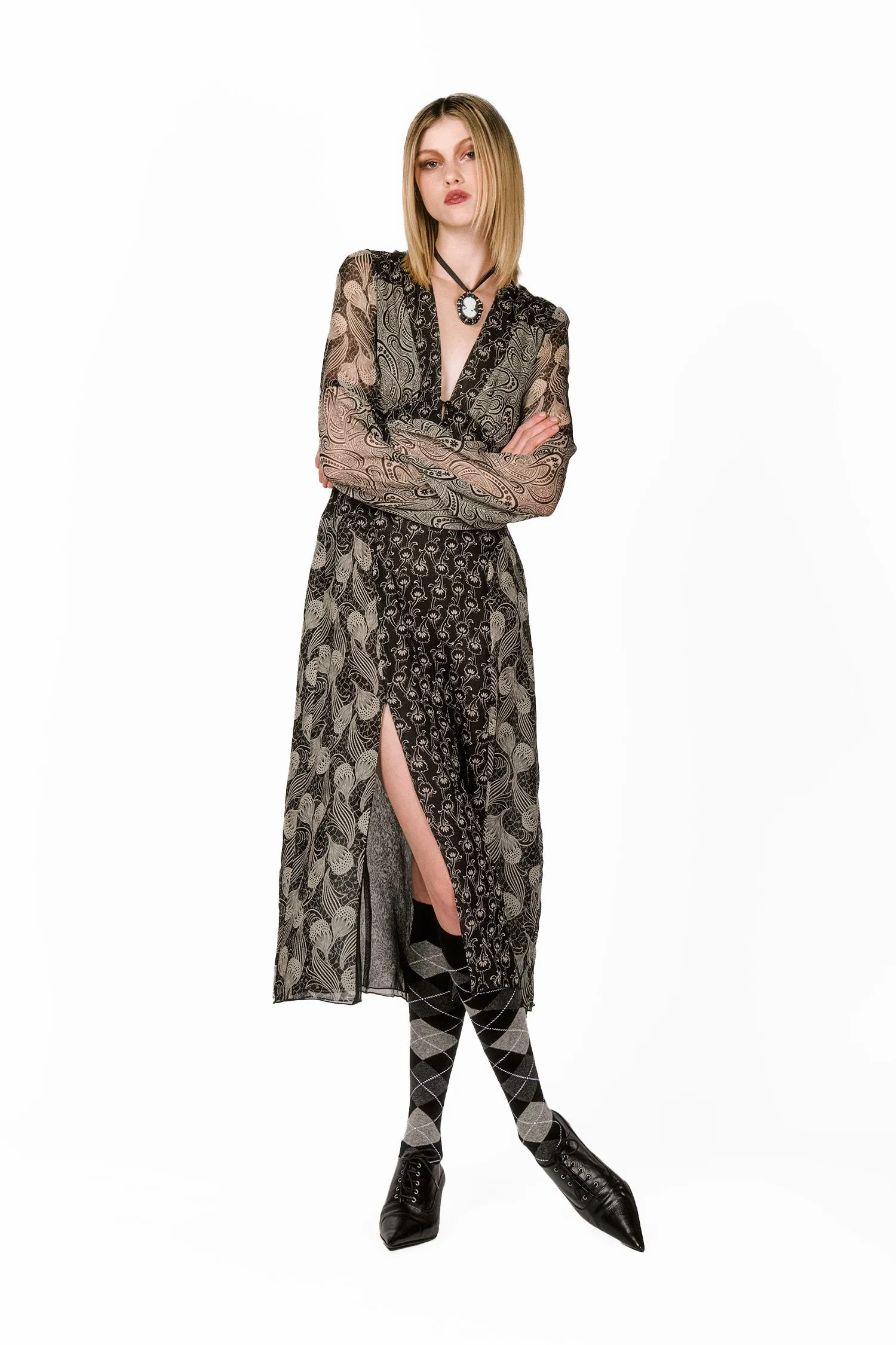 Beardsley Combo Dress Annasui