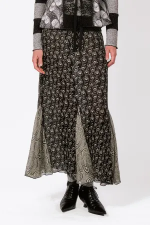 Beardsley Combo Maxi Skirt Annasui