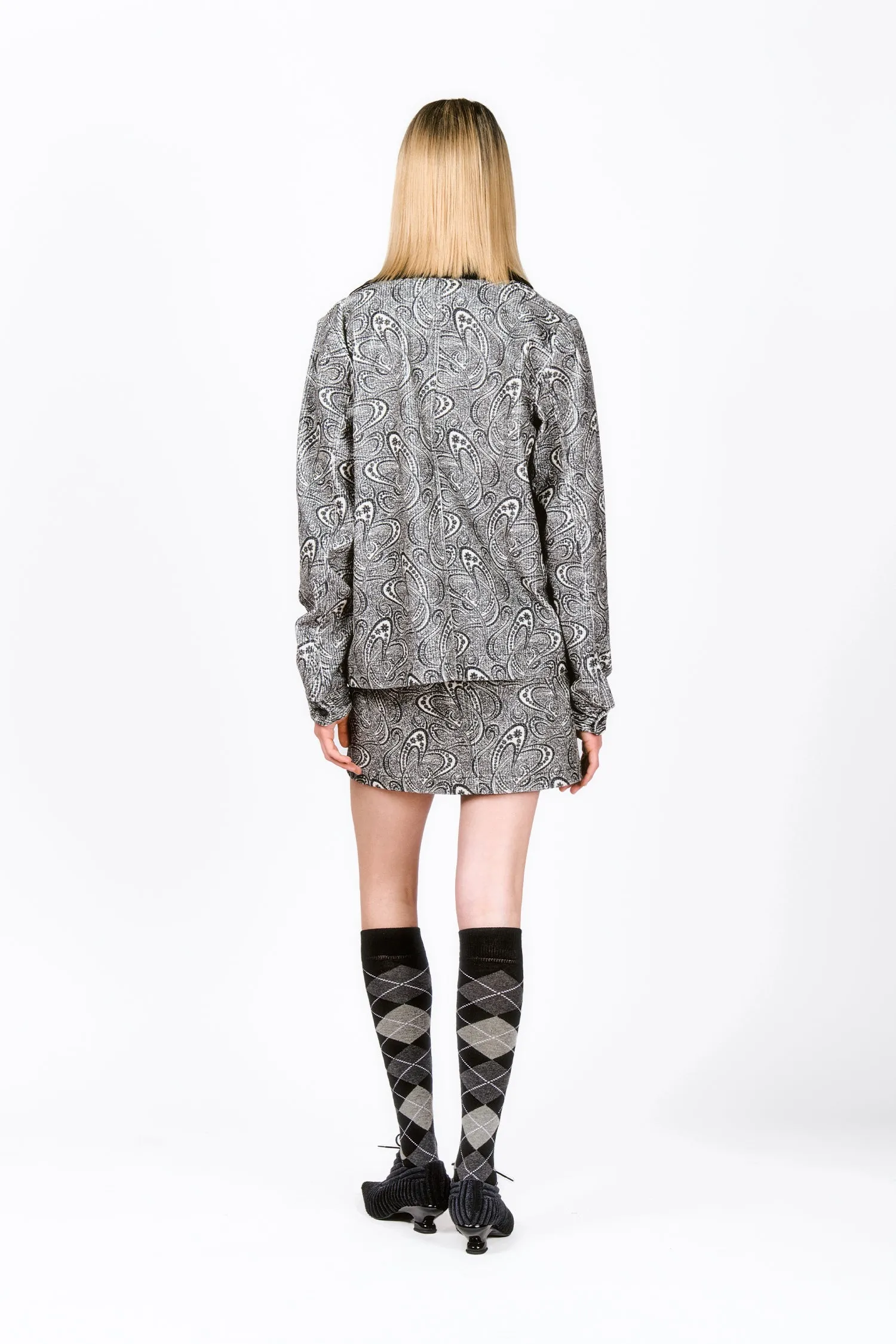 Beardsley Paisley Corduroy Skirt Annasui