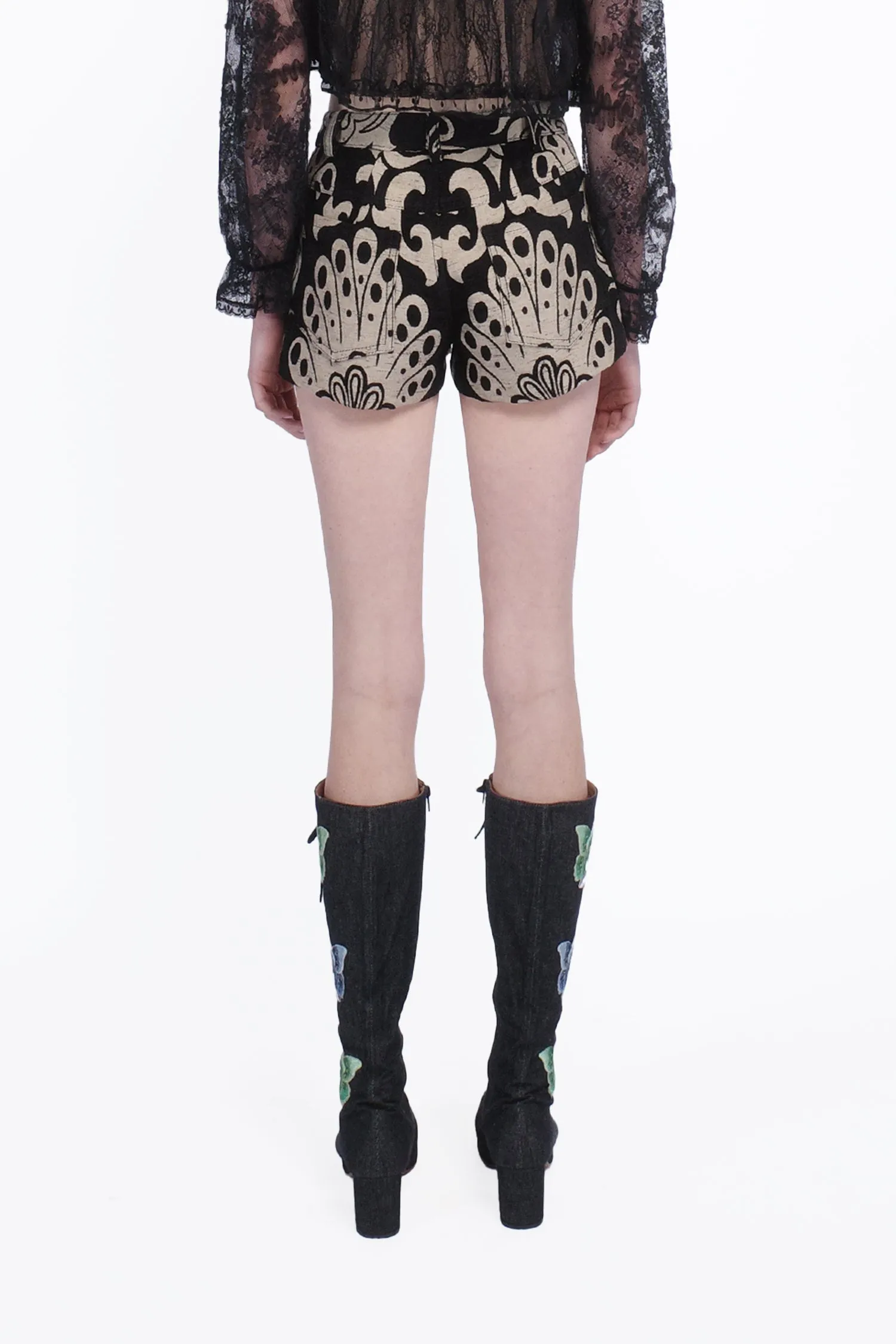 Beardsley Tapestry Shorts Annasui