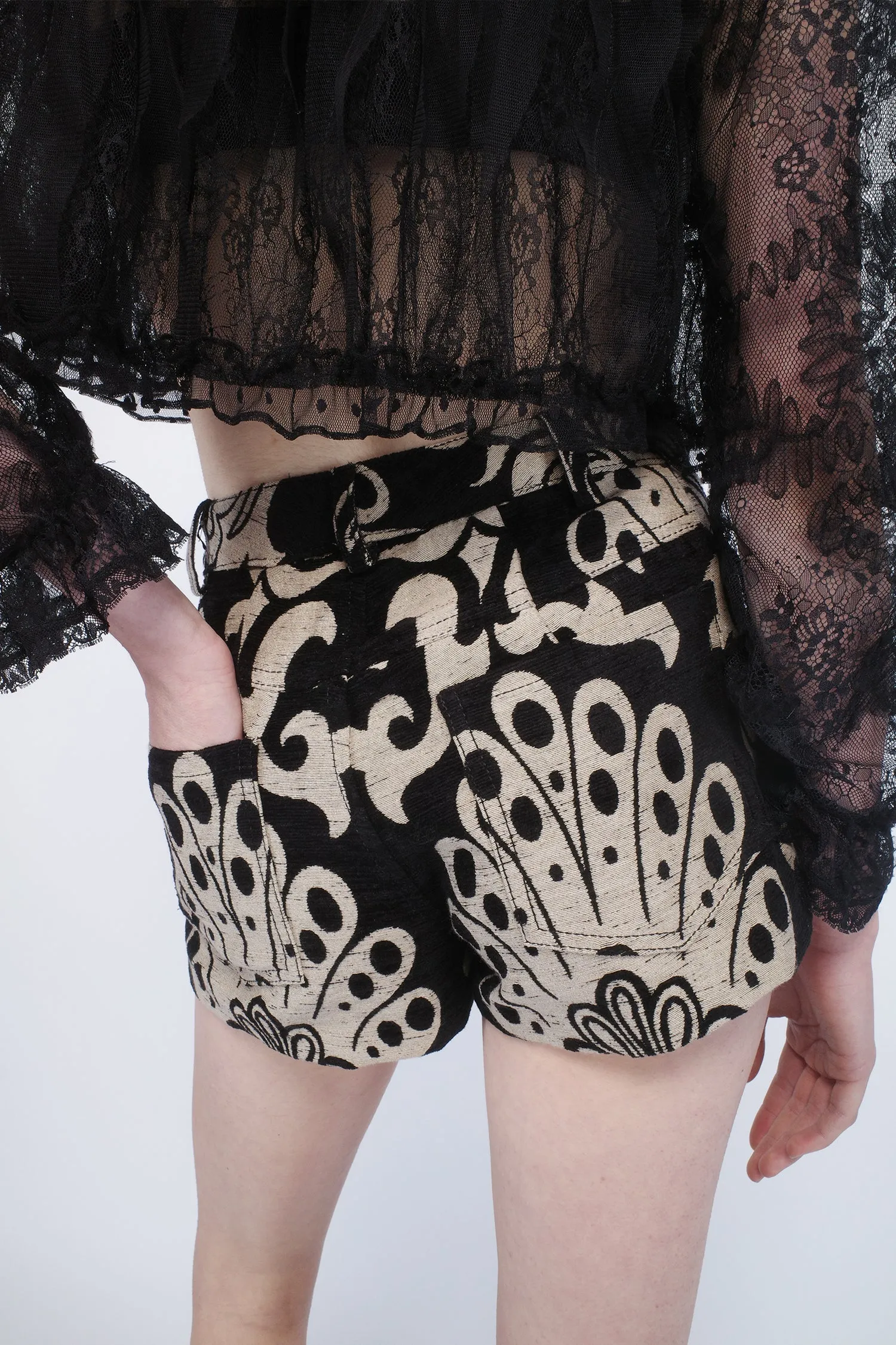 Beardsley Tapestry Shorts Annasui