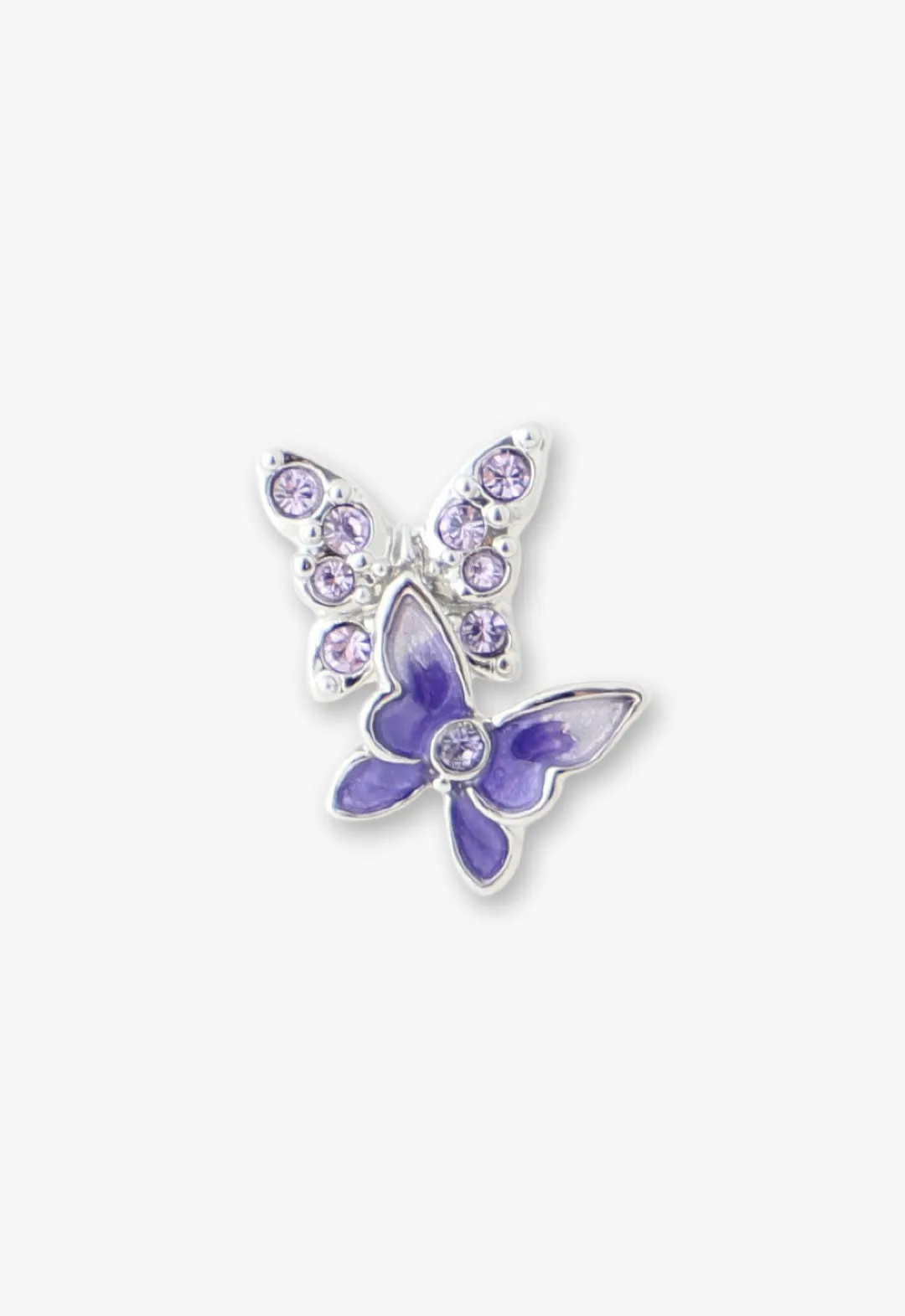 Bejeweled Butterfly Stud Earrings - Violet Annasui