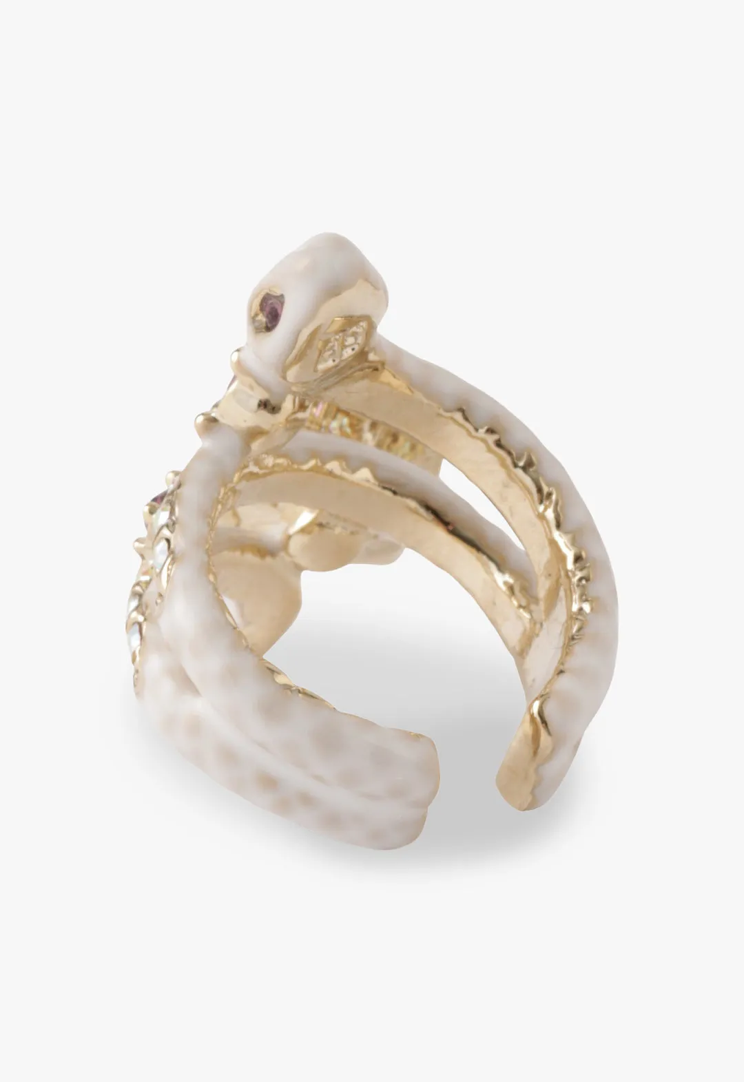 Bejeweled Snake Ear Cuff Annasui