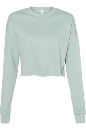 BELLA   CANVAS Womens Crop Crew Fleece