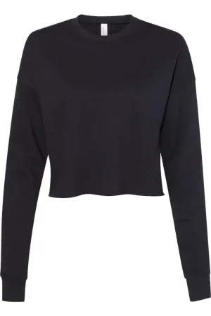 BELLA   CANVAS Womens Crop Crew Fleece