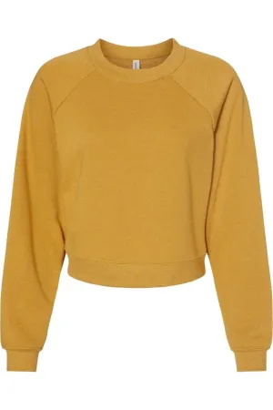 BELLA   CANVAS Womens Raglan Pullover Fleece