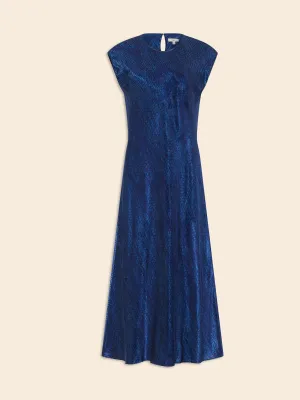 Bias-Cut Satin Midi Dress Banana Republic